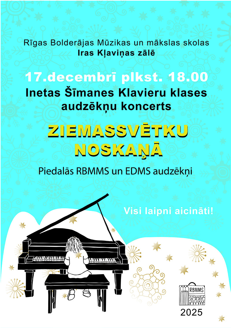 RBMMS klavierspēles Ziemassvētku koncerts