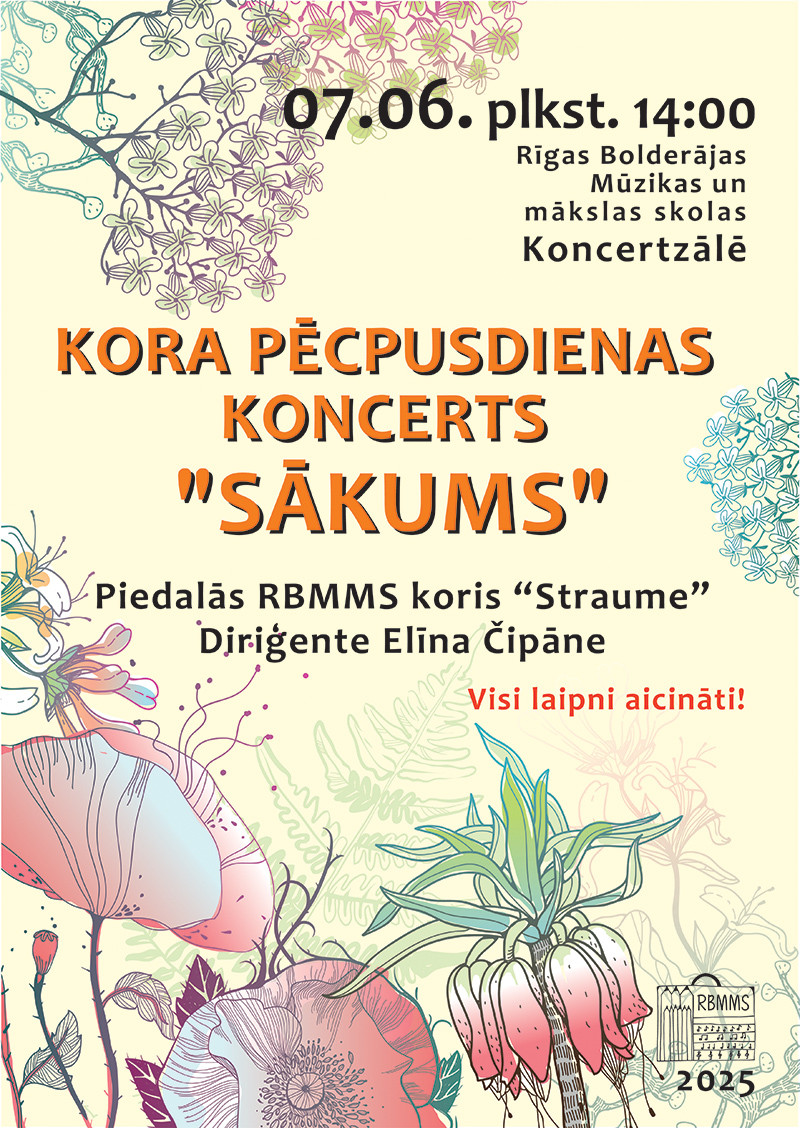 Kora pēcpusdienas koncerts "Sākums"