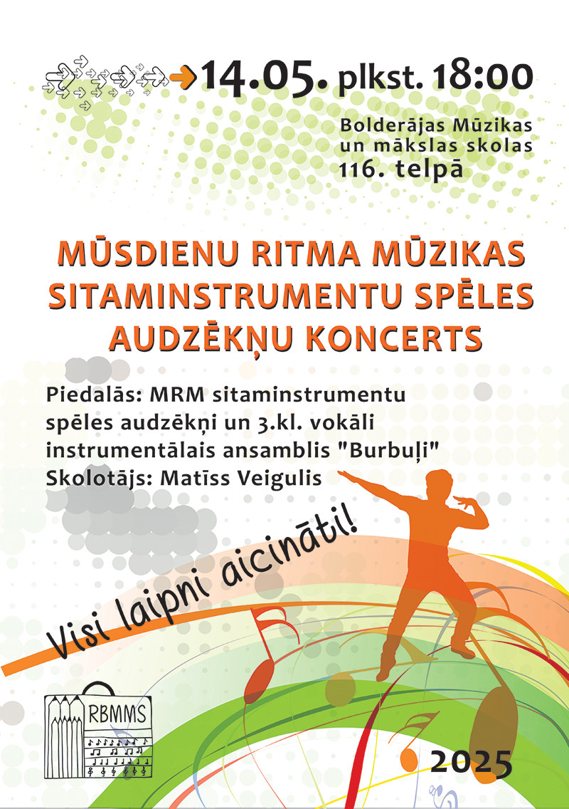 Mūsdienu ritma mūzikas sitaminstrumentu spēles audzēkņu koncerts